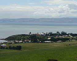 View on Penneshaw - Mainland Australia in the background